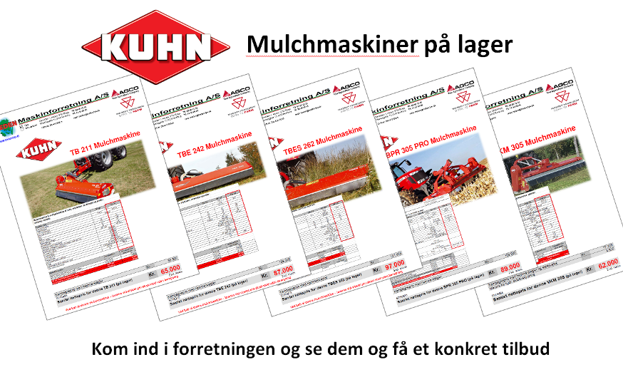 kuhn mulchmaskiner p lager 2022