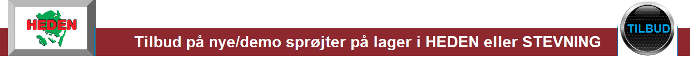 heden tilbud på nye sprøjter
