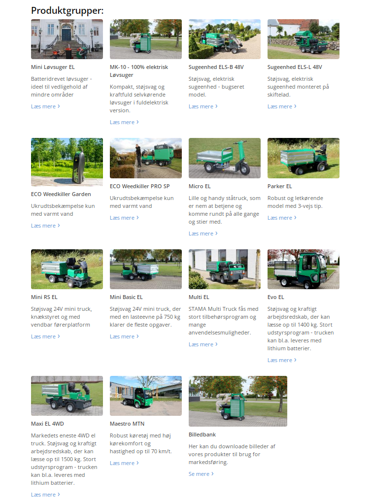 stama produktsortiment