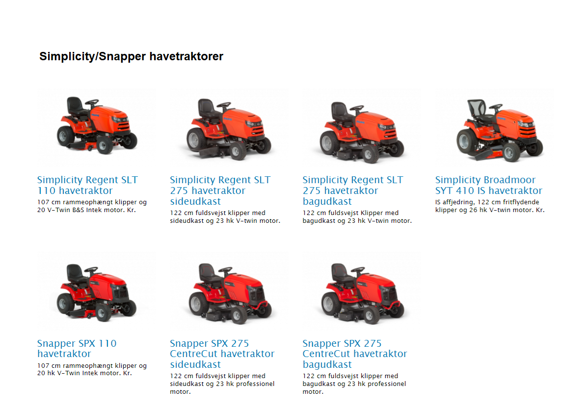simplicity traktorprogram