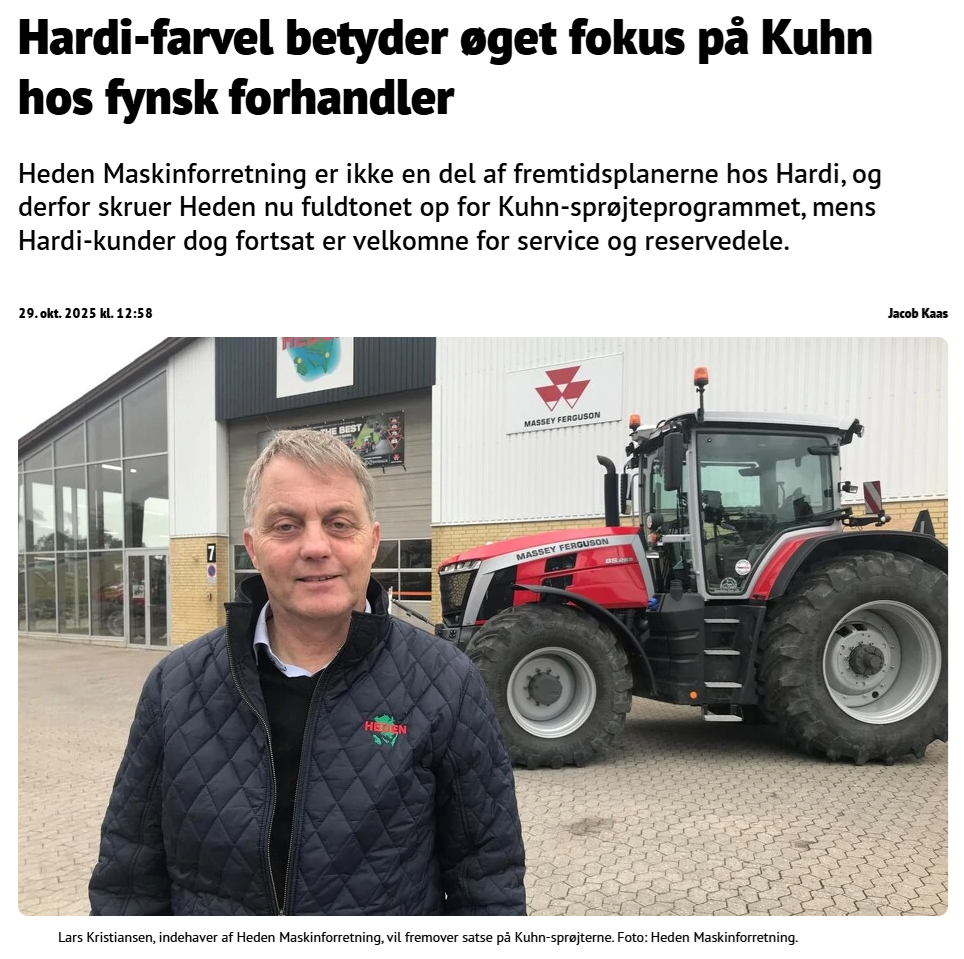 pressemeddelelse hardi farvel